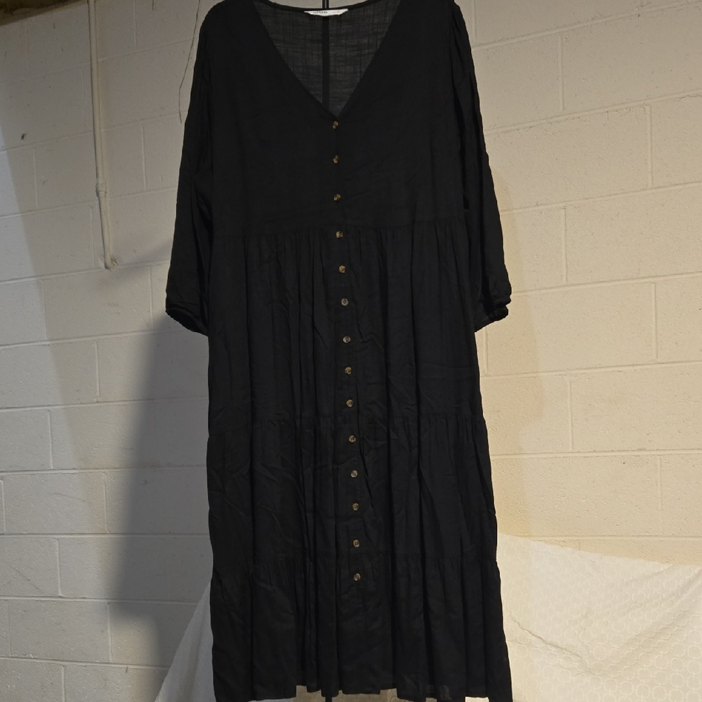 Sonoma Black Long Sleeve Dress